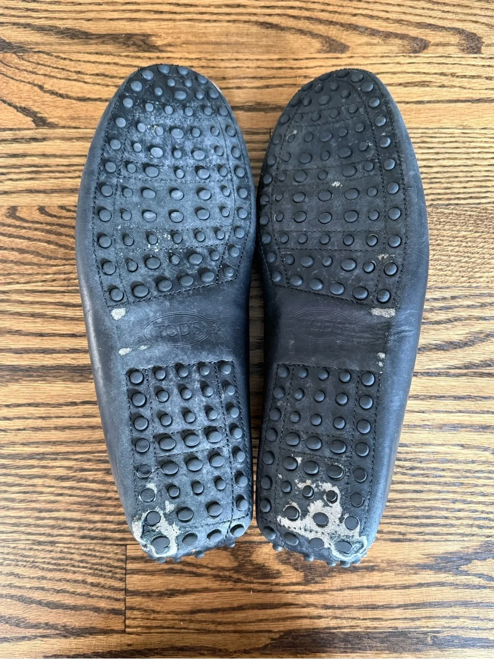 Tod’s Gommino Black Leather Driving Loafers Men’s Size 10 Made in Italy